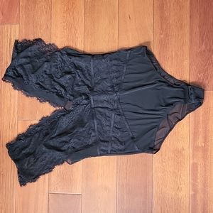 teddy / bodysuit  secret possessions size L Black , new